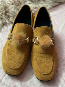 Stylish Loafers with Pom-Pom Detail