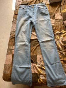 Light Wash Flared Jeans