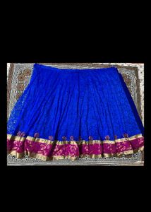 Blue 💙 Unstitched Lehenga Choli Dupatta