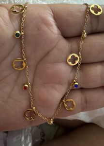 Gold Clover Charm Necklace