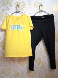 🏋‍♀️ Performax  Yellow "Runner" Graphic tee
