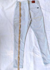 Light Blue Casual Pants