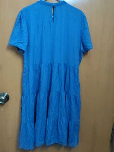 Dressberry Blue Tiered Mini Dress