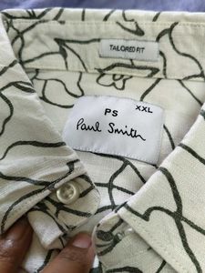 White floral mens shirt
