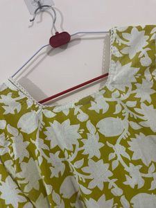 Floral Print Cotton Kurta