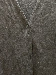 Longline Charcoal Grey Cardigan
