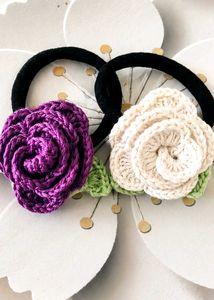 🌹✨Handmade Crochet  Hair Ties❣️