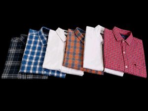 Men's 6 Casual Plaid Shirts Bundle