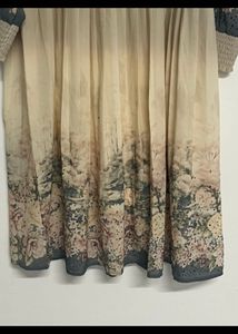 Elegant Floral Print Midi Dress