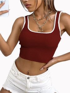 Ribbed Crop Tank Top