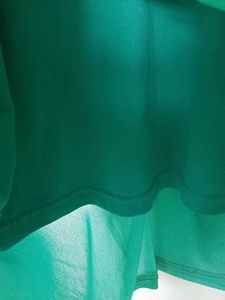Green V-Neck Top