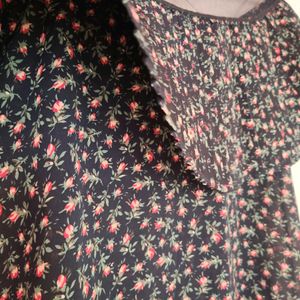 Floral Cape Top
