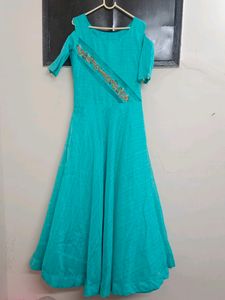 Gown With Cold Shoulder Style