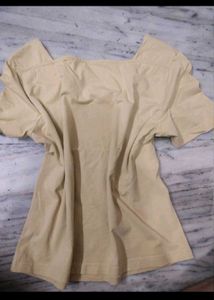 Solid Square Neck T-Shirt