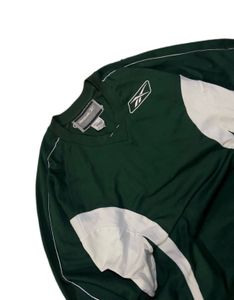Reebok Green &amp; White Sports Jersey