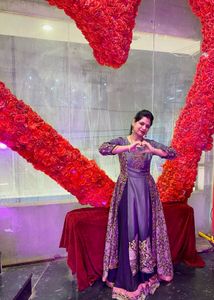 Embroidered Kurta with Printed Panels