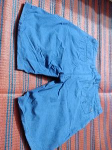 Men's Blue Casual Shorts