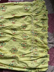 Boho Yellow Embroidered Dress