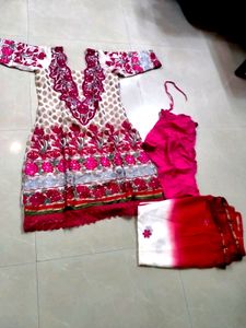 Brand New Anarkali Kurta With Chudhidar And Dupatt