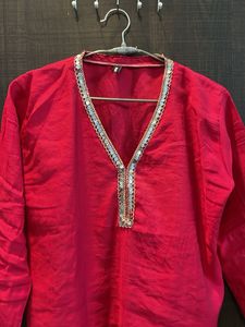 Pink Short Kurti