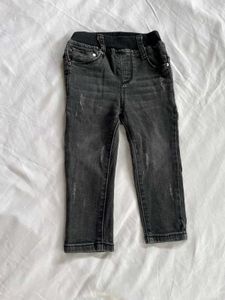 Grey Distressed Skinny Jeans