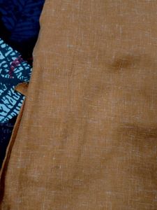 Men's Orange Embroidered Kurta