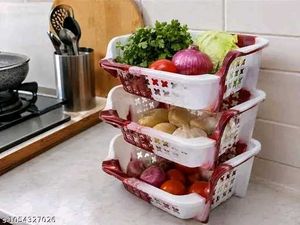 3-Tier Kitchen Storage Basket