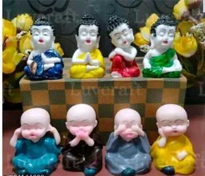 Colorful 8 Piece Laughing Budha...
