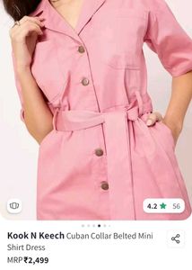 Pink Shirt Dress