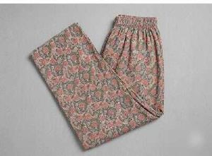 Pink Kurta and Printed Pants Set