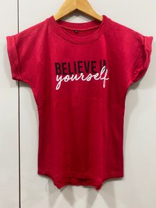 Women’s Red Printed T-shirt