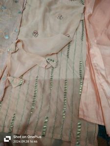 Kurta Set With Palazzo And Dupatta