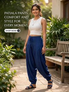 Stylish Blue Patiala Pants