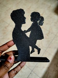 Father Daughter Silhouette Showpiece