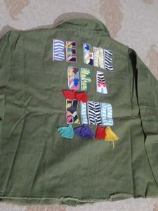 Olive Green Cargo Style Casual Shirt/Jacket