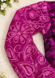 Stunning Purple &amp; Pink Ethnic Gown