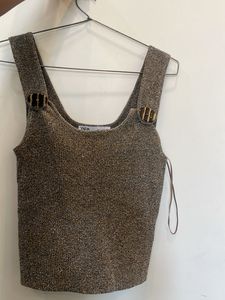 Zara Knit Top with Decorative Buttons