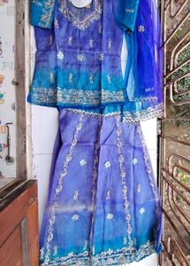 Fancy Work Lehenga choli (9-11 Years)