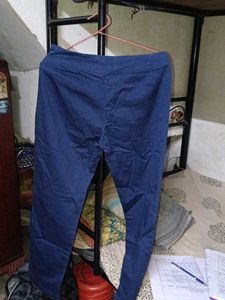 Classic Blue Cotton Trousers