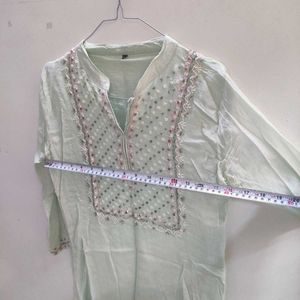 Elegant Mint Green Kurta Set
