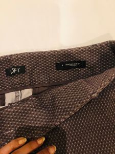 Classic Patterned Cropped Trousers