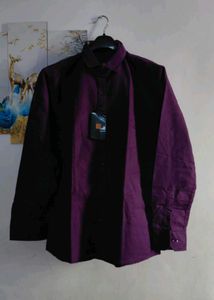 Men's Deep Purple Button-Down Shirt
