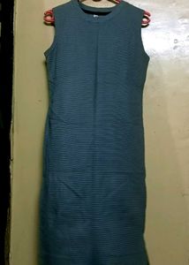 Striped Sleeveless Midi Dress