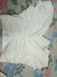 White Off-Shoulder Ruffle Top