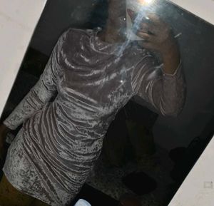 Velvet shimmer Mini Dress