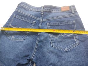 Blue Denim Ripped Shorts