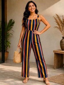 Striped Jumpsuit for Women