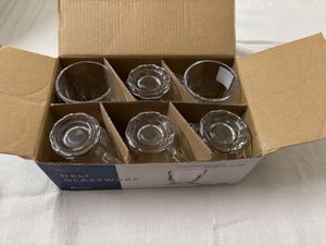 🆕DELISOGA Deli Glassware Tea/Coffee Cup Set of 6