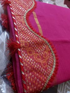 Pink Saree New With Tag