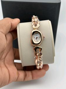 Elegant Rose Gold Chain Watch